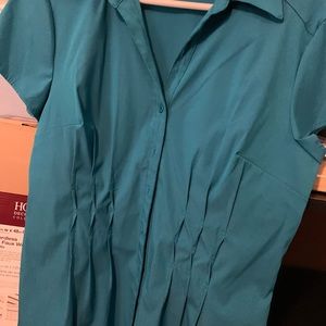 Blue stretchy shirt